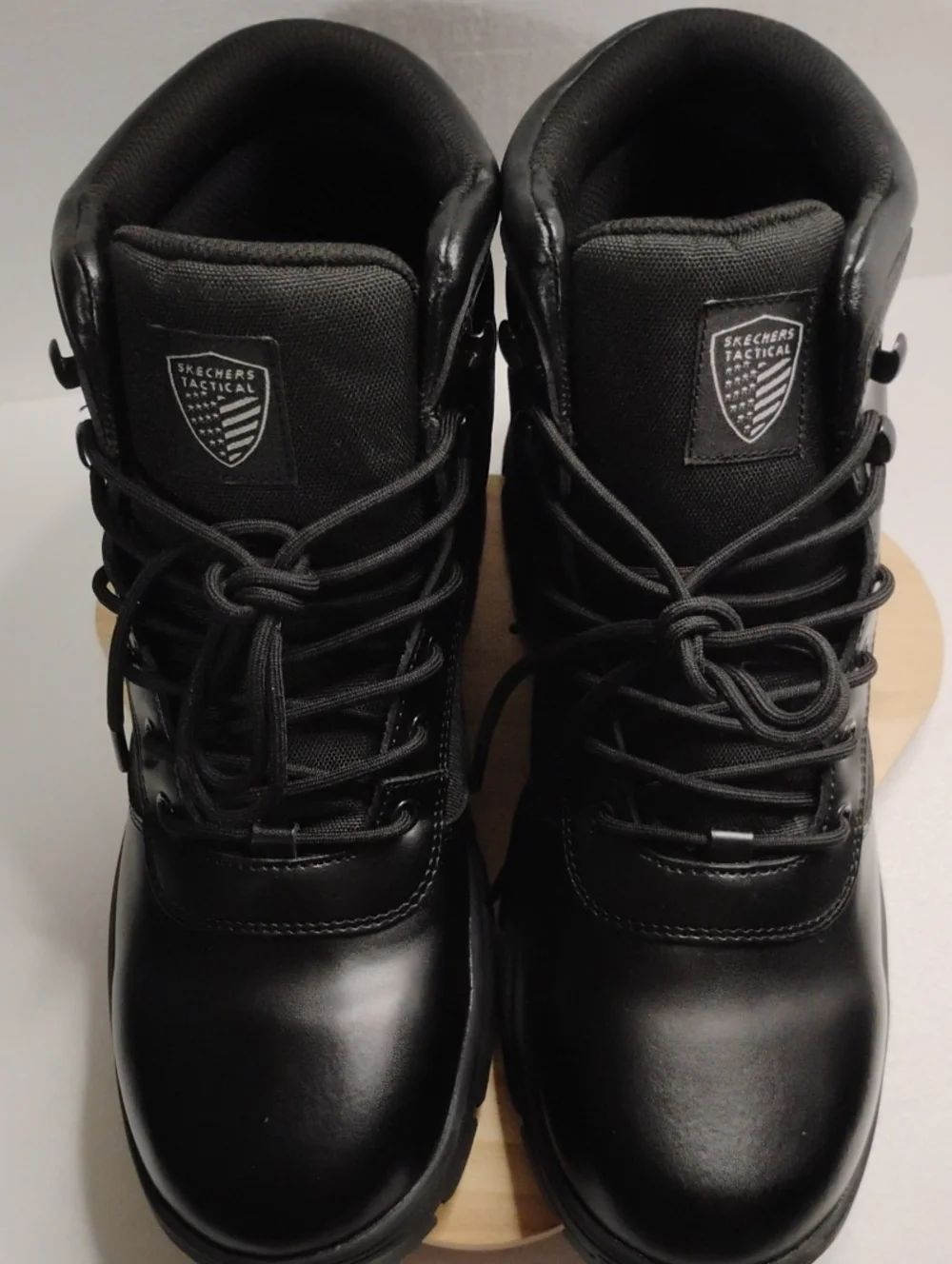 Skechers Black Men's Tactical Lace-Up Boots